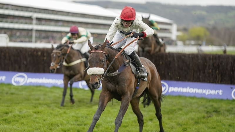 David Bass riding Chianti Classico clear the last to win The Ultima Handicap Chase