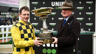 Paul Townend and Willie Mullins enjoyed success in the feature Champion Hurdle with favourite State Man