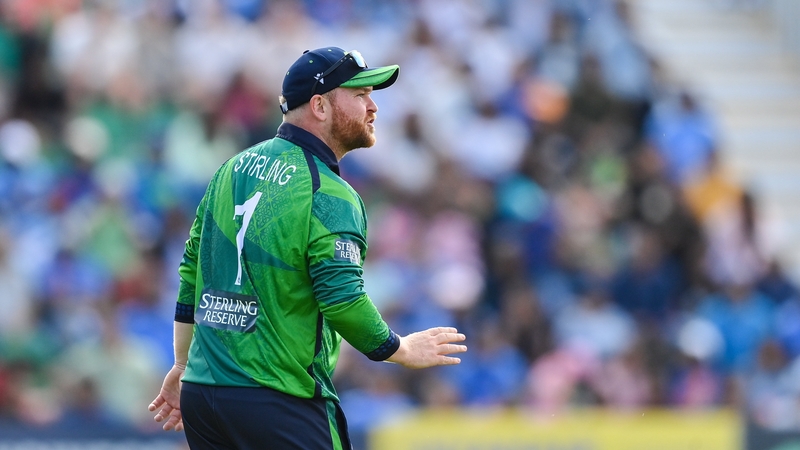Ireland captain Paul Stirling (50) was one of only two Irish players to reach double figures