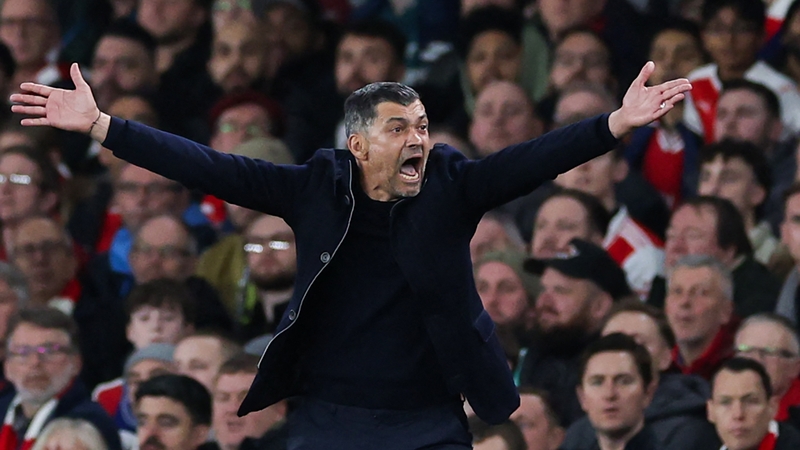 Sergio Conceicao was unhappy with Mikel Arteta