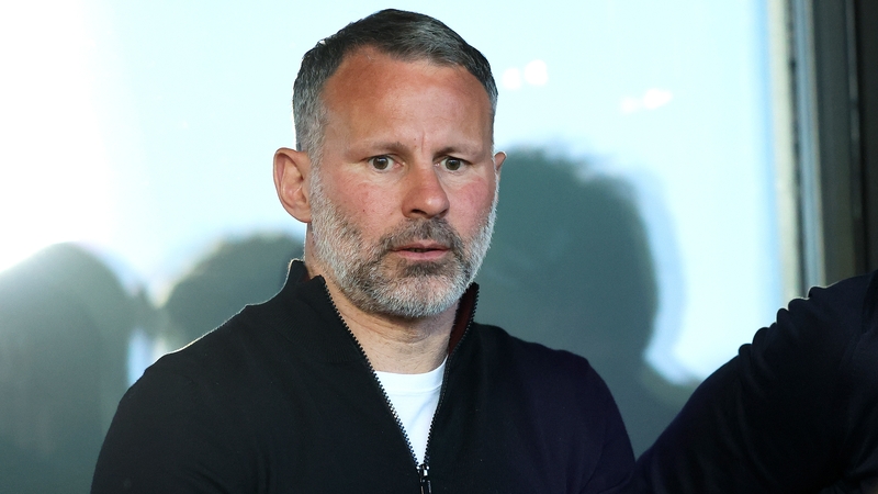 Ryan Giggs watching a Salford City game last season