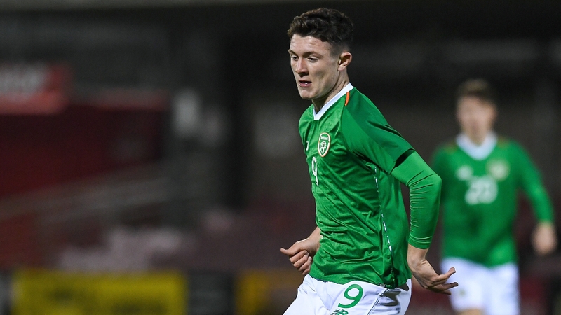 Calum Kavanagh in action for the Republic of Ireland Under-17s back in 2019
