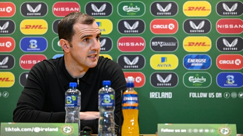 John O'Shea was at FAI HQ for the squad announcement