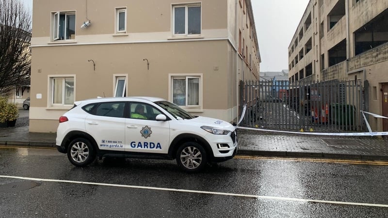 Gardaí at the scene of the incident in Tralee on Thursday