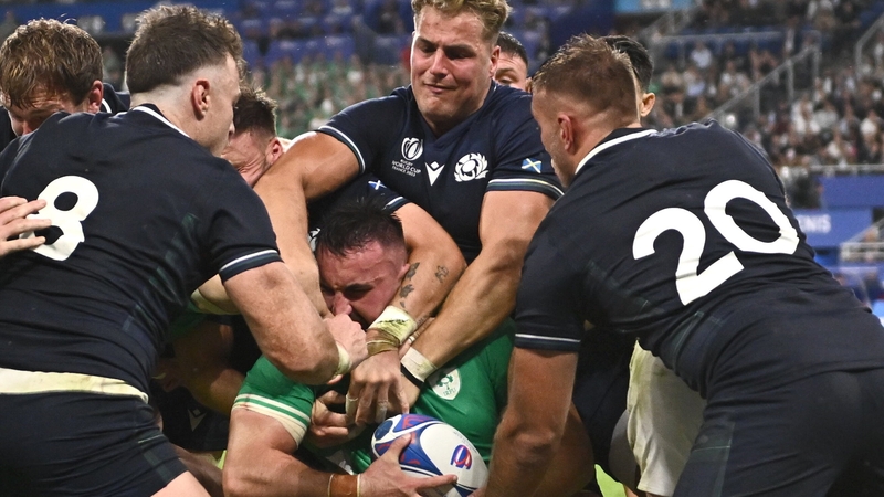 Ireland beat Scotland 36-14 at the World Cup