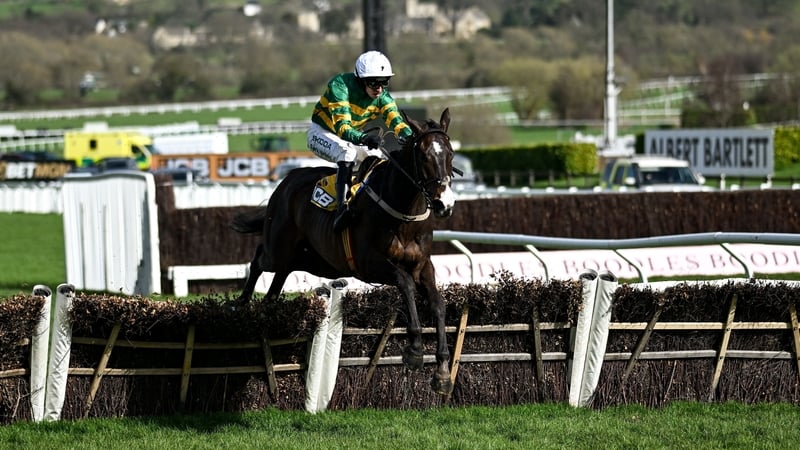 Majborough and Mark Walsh clear the last