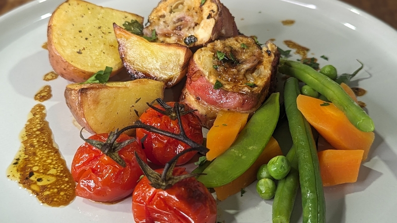 Sarah Butler's bacon wrapped chicken with stuffing: Today