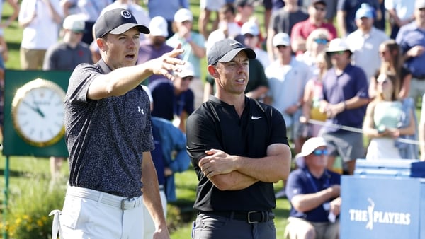 Spieth played alongside Rory McIlroy over the opening two rounds in Sawgrass