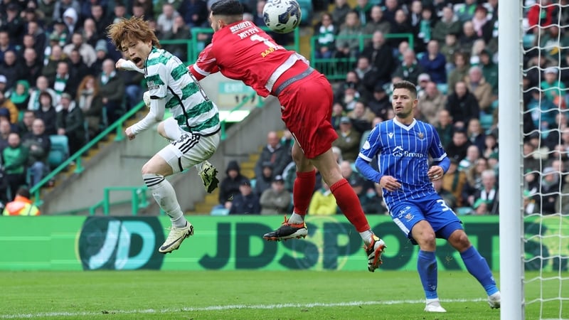 Kyogo Furuhashi nods Celtic ahead