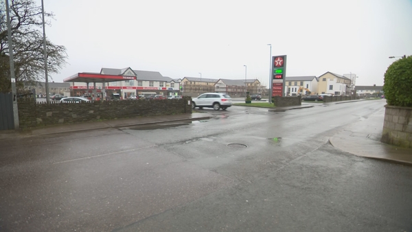 The incident happened in the car park of a convenience store on the Newtown Road at around 8pm last night