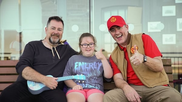 Karl, Grace and Joe are ready for the concert in Dizzy Deliveries.