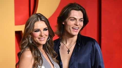Elizabeth Hurley with son Damian Hurley [Credit: Doug Peters/PA Wire]