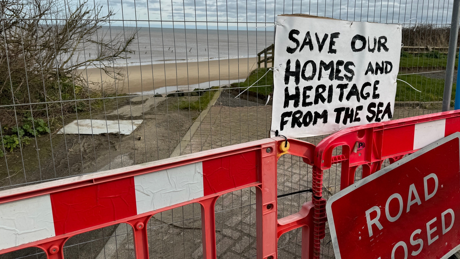 UK village faces cliff edge over coastal erosion