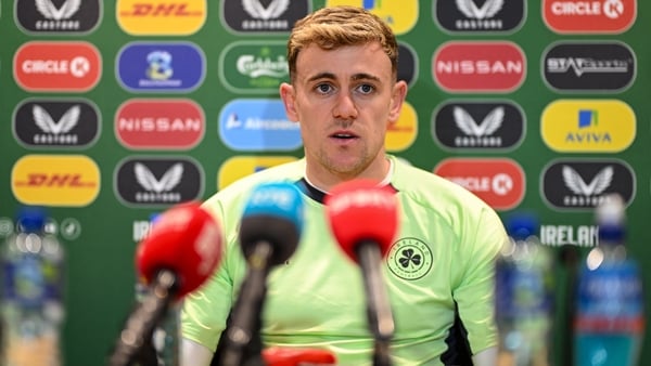 Sammie Szmodics speaking in Dublin after training on Tuesday