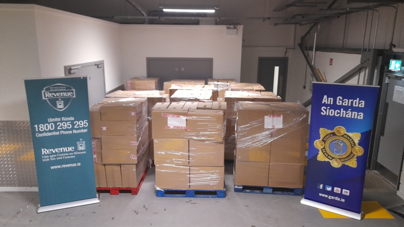 The cigarettes are estimated to have a retail value of €2,010,000