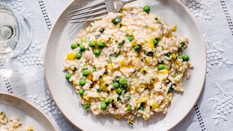 Creamy risotto from Gino's Italian Family Adventure (Haarala Hamilton/PA)