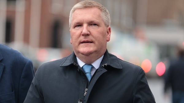 Minister for Finance Michael McGrath pictured as he arrived for the Cabinet meeting (Pic: RollingNews.ie)