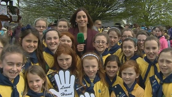 RTÉ News reporter Sinéad Hussey with Brownies (2014)