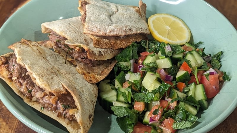 Lilly's crispy lamb pita: Today