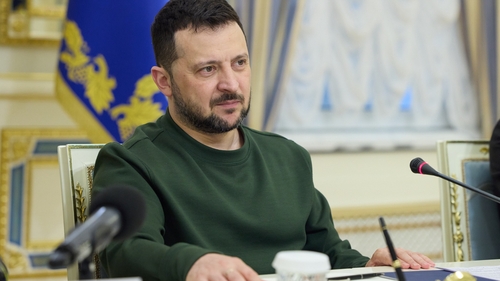 Ukrainian President Volodymyr Zelensky made the appeal to US and European leaders