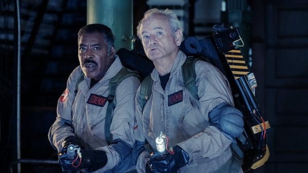 Winston (Ernie Hudson) and Peter (Bill Murray) in Ghostbusters: Frozen Empire