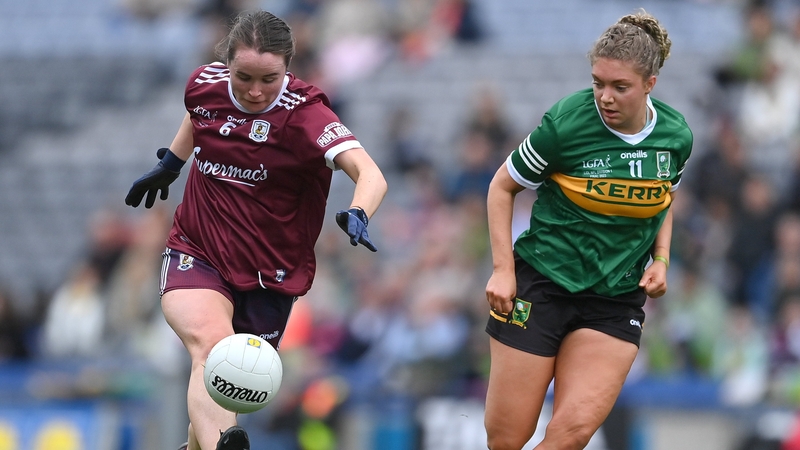 Nicola Ward of Galway in action against Niamh Ní Chonchúir of Kerry during last year's Division 1 final