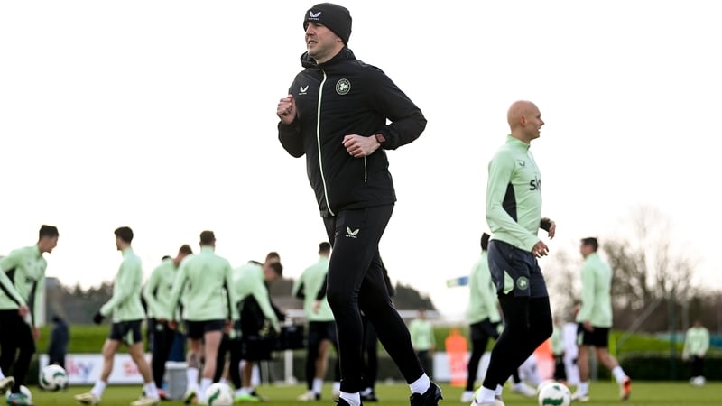 John O'Shea during a squad training session