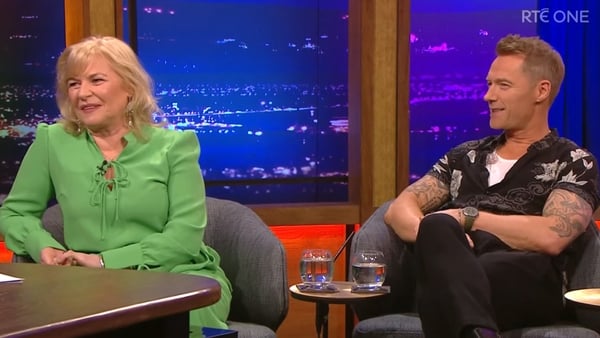 Linda Keating and Ronan Keating on Friday's Late Late Show