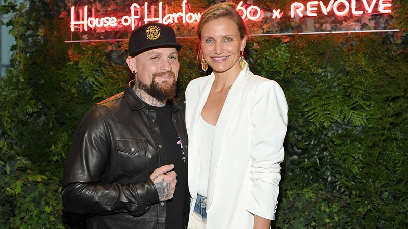 Benji Madden and Cameron Diaz (pictured in Los Angeles in June 2016) - "We are blessed and excited to announce the birth of our son, Cardinal Madden"
