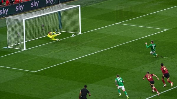 Evan Ferguson missed a penalty against Belgium