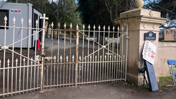 Protests were held outside the River Lodge site in recent weeks