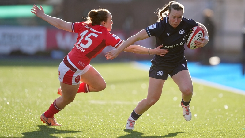 Scotland's Coreen Grant gets past Wales Jenny Hesketh