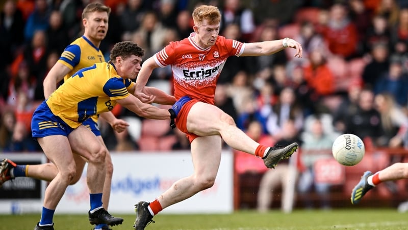Declan Cassidy scores Derry's first goal