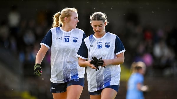 Waterford players Lauren McGregor, right, and Clare Walsh