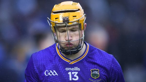 Tipperary forward Jake Morris, who scored 1-02 against Clare, reacts after the Allianz Hurling League semi-final defeat to the Banner men