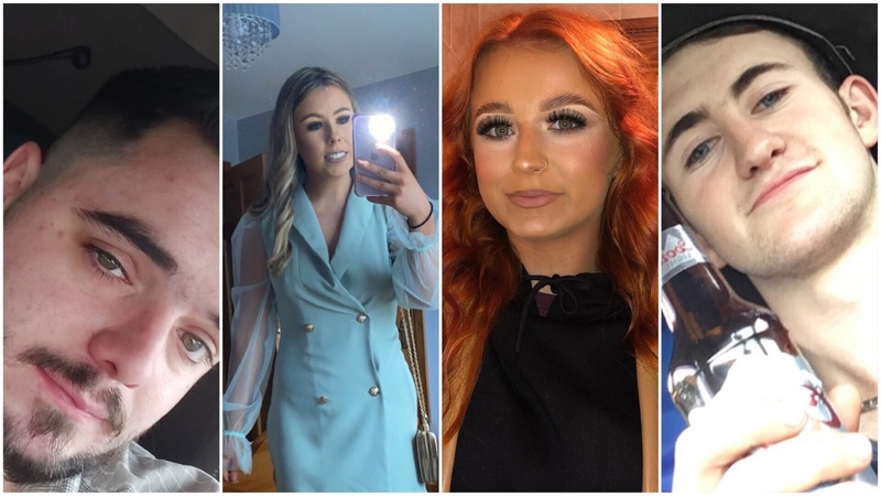 Victims of the fatal crash in Co Armagh, from left, Philip Mitchell, Emma Mallon, Marina Crilly and Keith Morrison