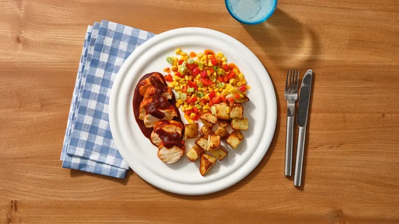 Bluey-inspired BBQ chicken (Gousto/PA)