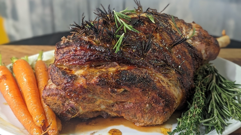 Jeeny's Easter roast garlic & rosemary lamb: Today