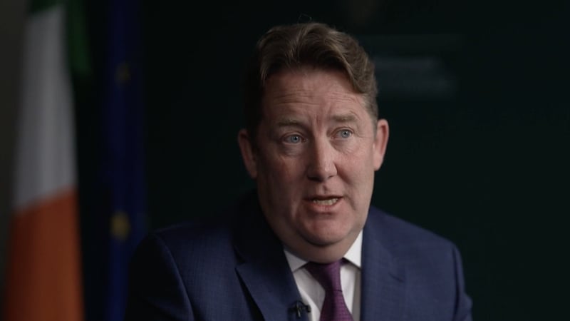 Minister for Housing Darragh O'Brien speaking to Prime Time