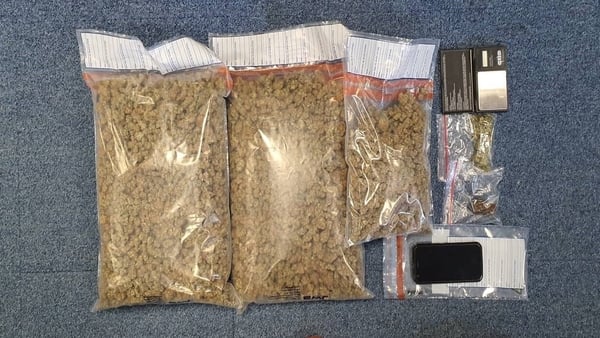 Cannabis seized from a house in Wexford, which gardaí say is worth €42,000