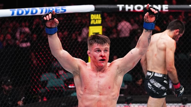 Caolan Loughran celebrating victory in Atlantic City