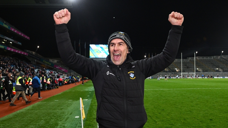 Dessie Dolan celebrates after Westmeath beat Down to seal the Division 3 title on Saturday night