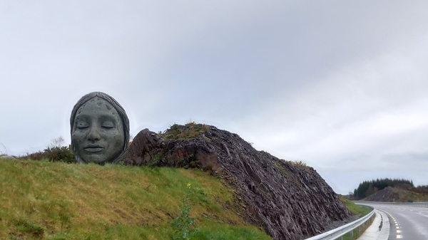 The Bronze Age Girl sculpture by the N22 Macroom bypass in Co Cork