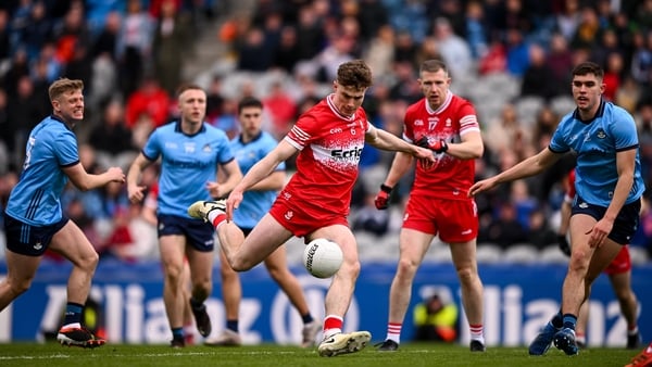 Eoin McEvoy scores Derry's third goal