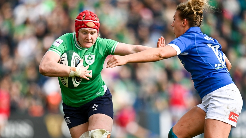 Aoife Wafer won her fourth cap against Italy