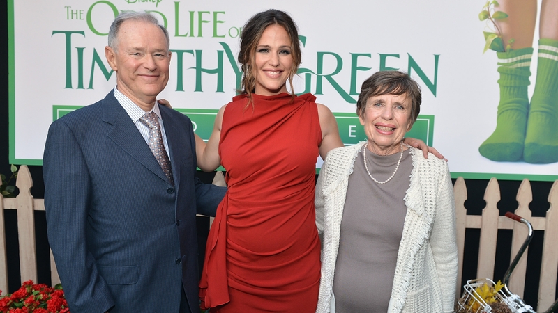 Jennifer Garner, pictured with her parents William and Patricia at the premiere of The Odd Life of Timothy Green in Hollywood, California in August 2012