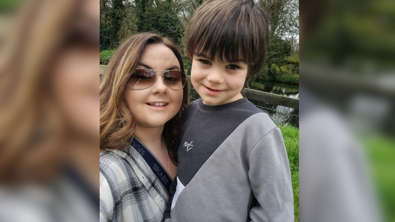 Róisín Powell with her six-year-old son Rory
