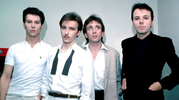 Four band members of Ultravox
