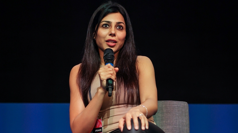 Screenwriter Namsi Khan (True Detective, Humans) speaking at Storyhouse