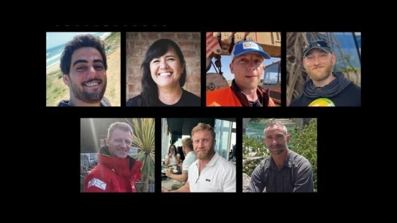 "Seachtar laoch" maraithe in "ionsaí spriocdhírithe" a deir World Central Kitchen.